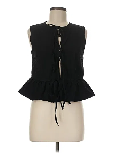 Pre-owned Shein Sleeveless Blouse In Black