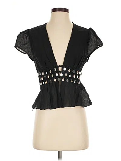 Pre-owned Shein Sleeveless Blouse In Black