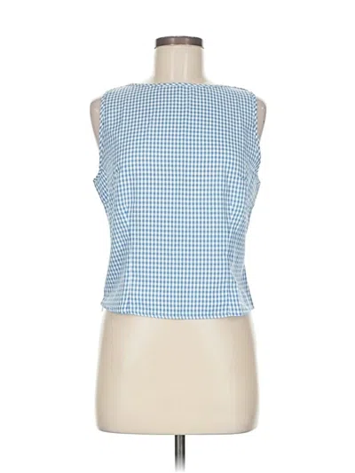 Pre-owned Shein Sleeveless Blouse In Blue