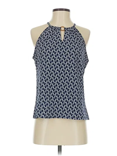 Pre-owned Shein Sleeveless Blouse In Blue
