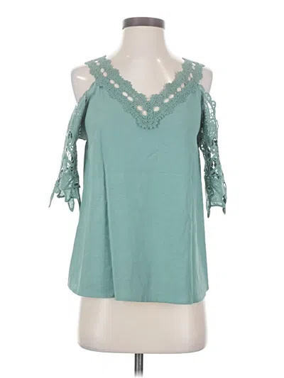 Pre-owned Shein Sleeveless Blouse In Blue