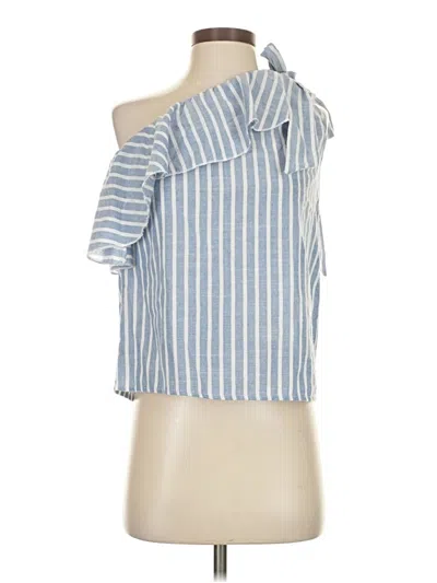 Pre-owned Shein Sleeveless Blouse In Blue