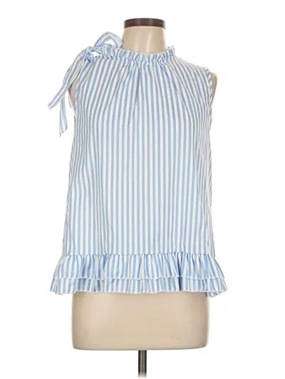 Pre-owned Shein Sleeveless Blouse In Blue