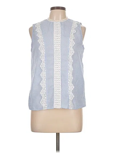 Pre-owned Shein Sleeveless Blouse In Blue