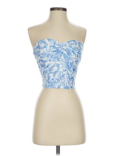 Pre-owned Shein Sleeveless Blouse In Blue