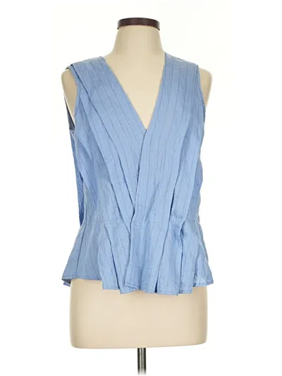 Pre-owned Shein Sleeveless Blouse In Blue