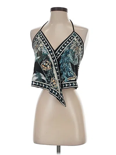 Pre-owned Shein Sleeveless Blouse In Blue