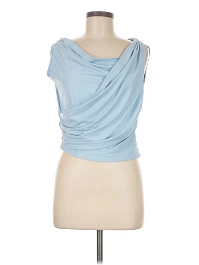 Pre-owned Shein Sleeveless Blouse In Blue
