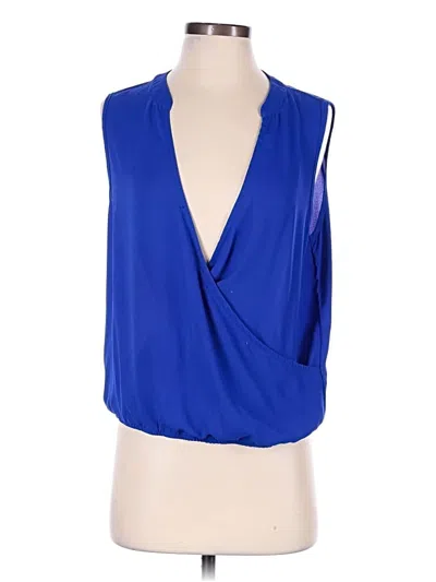 Pre-owned Shein Sleeveless Blouse In Blue