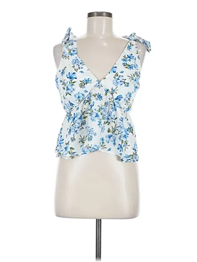 Pre-owned Shein Sleeveless Blouse In Blue