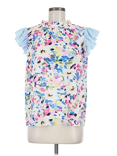 Pre-owned Shein Sleeveless Blouse In Blue