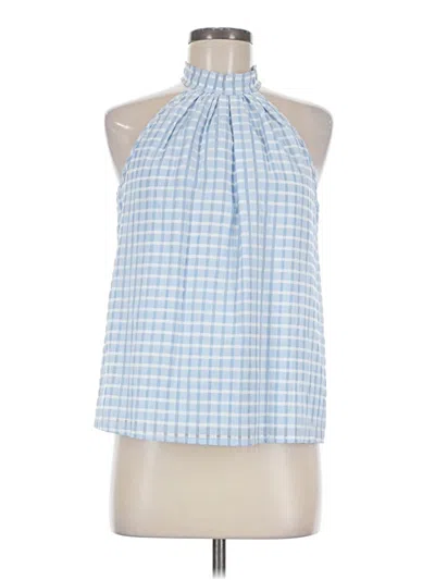 Pre-owned Shein Sleeveless Blouse In Blue