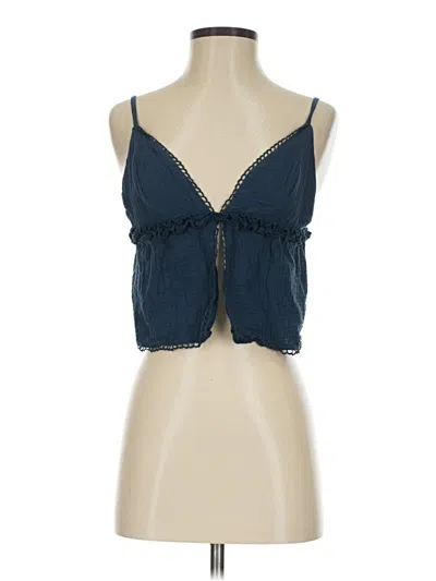 Pre-owned Shein Sleeveless Blouse In Blue
