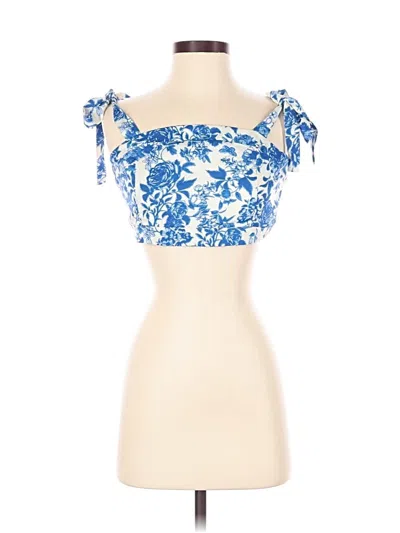Shein Sleeveless Blouse In Blue