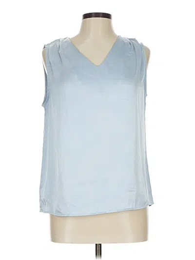 Pre-owned Shein Sleeveless Blouse In Blue