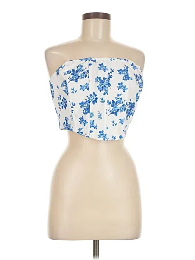 Pre-owned Shein Sleeveless Blouse In Blue