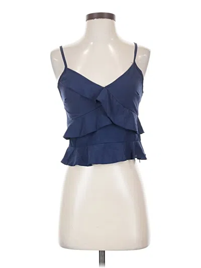 Pre-owned Shein Sleeveless Blouse In Blue