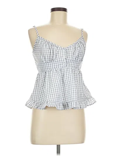 Pre-owned Shein Sleeveless Blouse In Blue