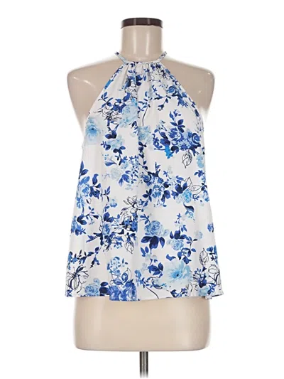 Pre-owned Shein Sleeveless Blouse In Blue