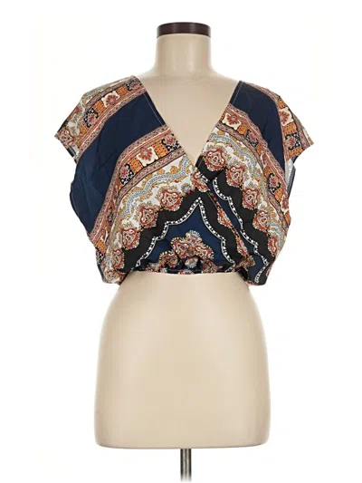 Pre-owned Shein Sleeveless Blouse In Blue