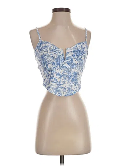 Pre-owned Shein Sleeveless Blouse In Blue