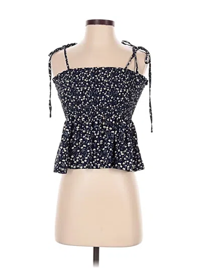 Pre-owned Shein Sleeveless Blouse In Blue
