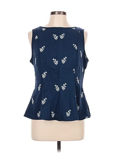 Pre-owned Shein Sleeveless Blouse In Blue