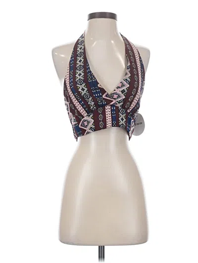 Shein Sleeveless Blouse In Blue