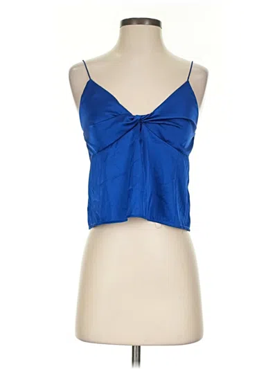 Pre-owned Shein Sleeveless Blouse In Blue