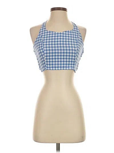 Pre-owned Shein Sleeveless Blouse In Blue