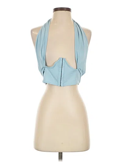Pre-owned Shein Sleeveless Blouse In Blue
