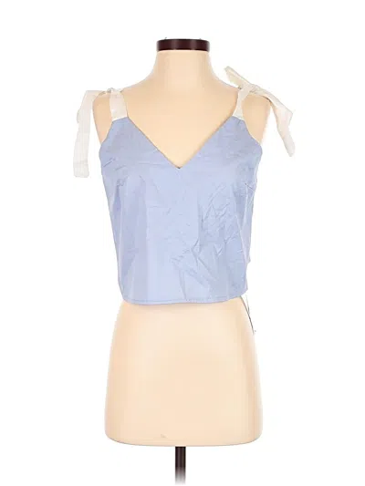 Pre-owned Shein Sleeveless Blouse In Blue