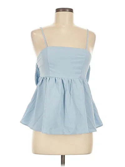 Shein Sleeveless Blouse In Blue