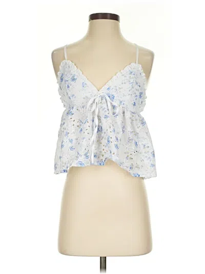 Pre-owned Shein Sleeveless Blouse In Blue