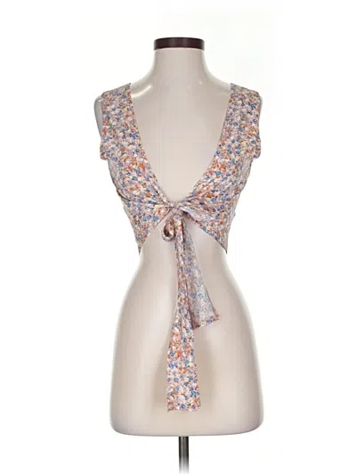 Pre-owned Shein Sleeveless Blouse In Brown