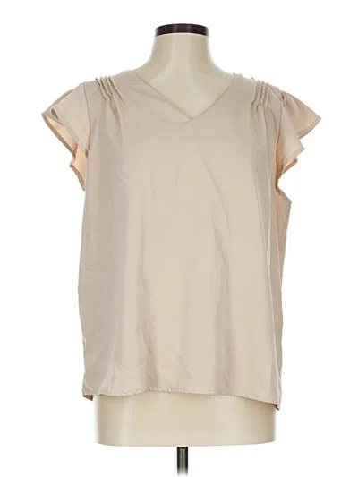 Pre-owned Shein Sleeveless Blouse In Brown