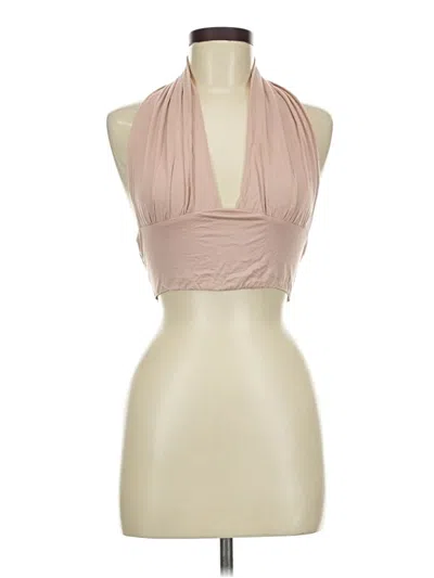 Pre-owned Shein Sleeveless Blouse In Brown
