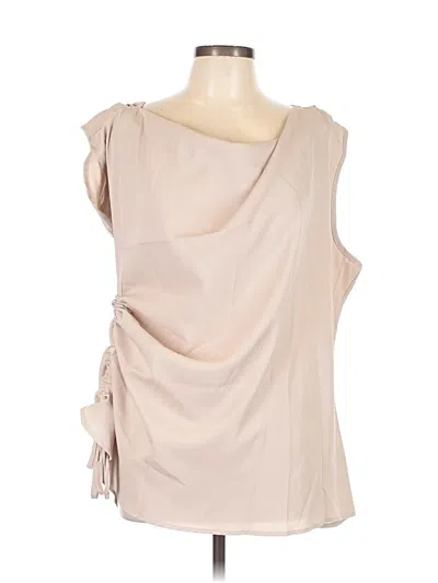 Pre-owned Shein Sleeveless Blouse In Brown