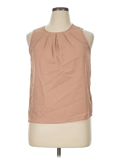 Pre-owned Shein Sleeveless Blouse In Brown