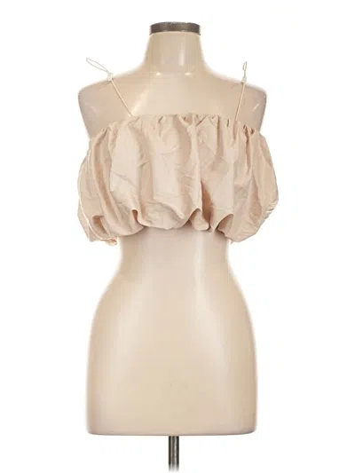 Pre-owned Shein Sleeveless Blouse In Brown