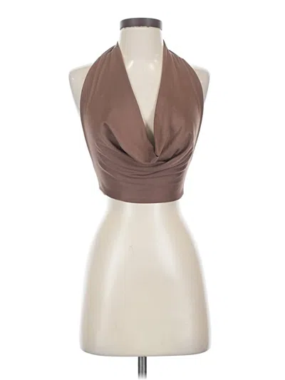 Pre-owned Shein Sleeveless Blouse In Brown