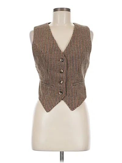 Pre-owned Shein Sleeveless Blouse In Brown