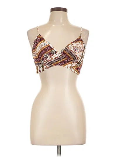 Pre-owned Shein Sleeveless Blouse In Brown