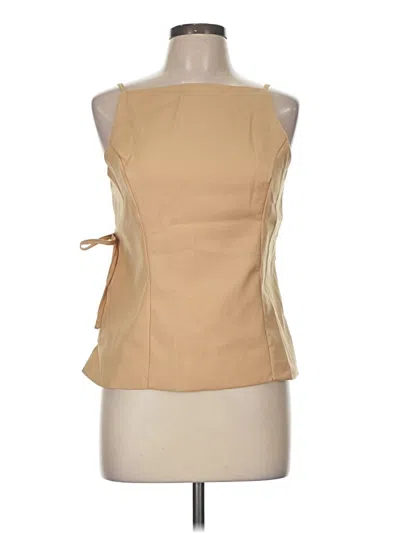 Pre-owned Shein Sleeveless Blouse In Brown