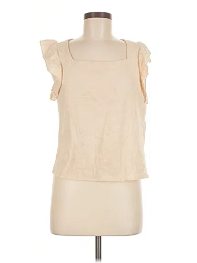 Pre-owned Shein Sleeveless Blouse In Brown