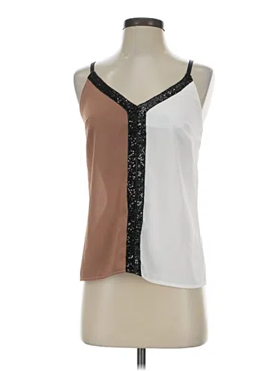 Pre-owned Shein Sleeveless Blouse In Brown