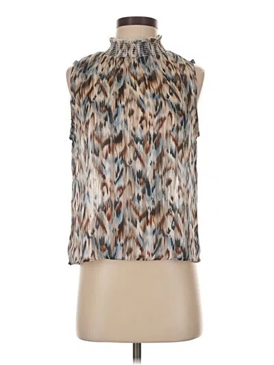 Pre-owned Shein Sleeveless Blouse In Brown
