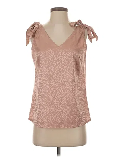 Pre-owned Shein Sleeveless Blouse In Brown