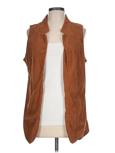 Pre-owned Shein Sleeveless Blouse In Brown