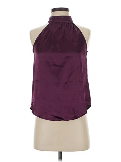 Pre-owned Shein Sleeveless Blouse In Burgundy